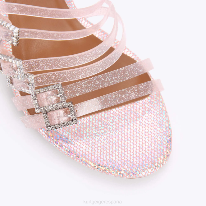 Kurt Geiger mujer mules de vinilo london pierra 2LPR380 | calzados Rosa palido